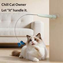 自动旋转蝴蝶逗猫棒：电动猫玩具，让猫咪玩得开心又快乐 - 查看 5