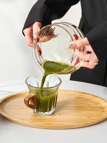 1件/2件/4件/5件装新款心形玻璃抹茶碗茶具套装，高品质抹茶碗，抹茶工具组合，包含抹茶碗、茶筅、茶架、竹勺、抹茶筛，适合抹茶爱好者和初学者，母亲节、长辈的绝佳礼物 - 查看 7