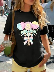 Women T-Shirts - Black - View 1