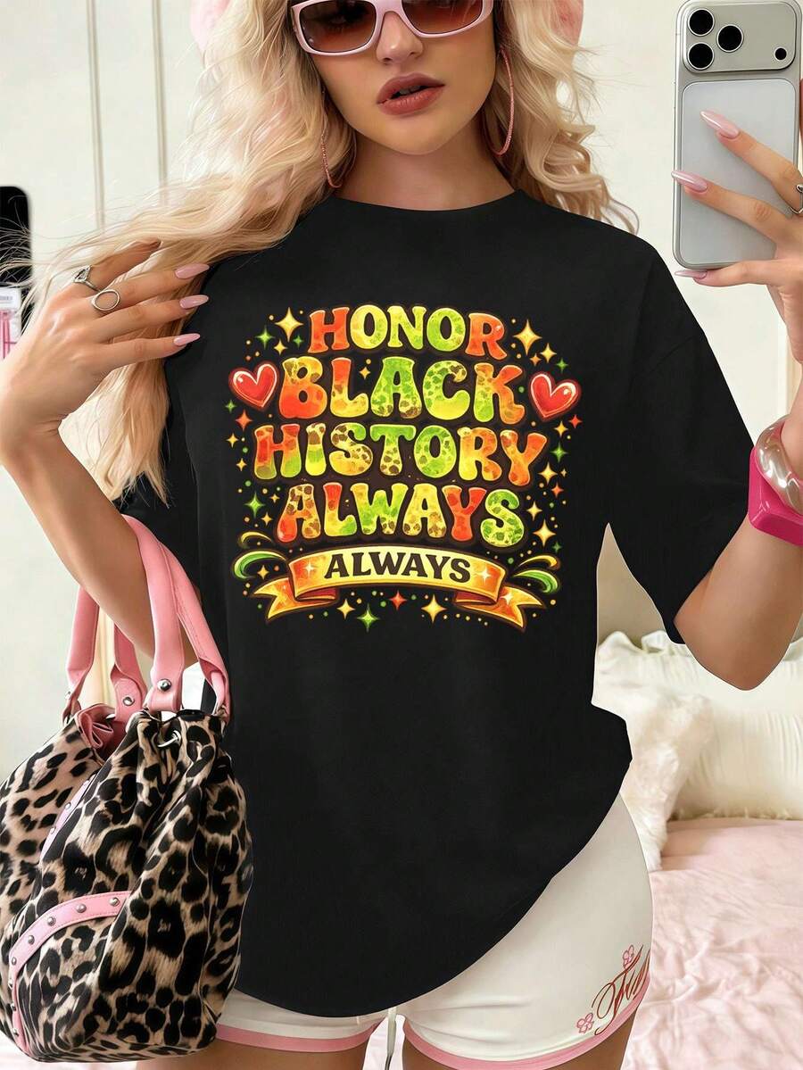 Women T-Shirts - Black - View 1