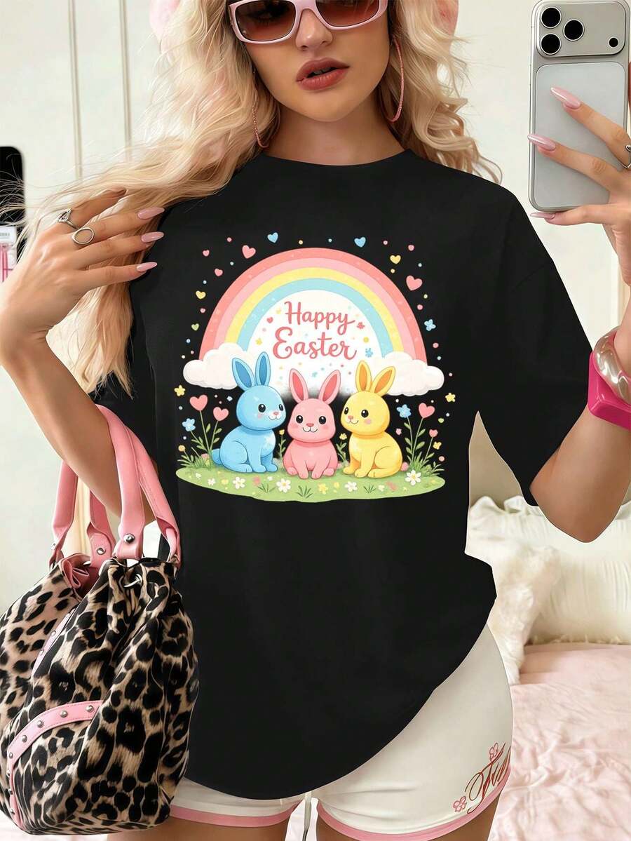 Women T-Shirts - Black - View 1