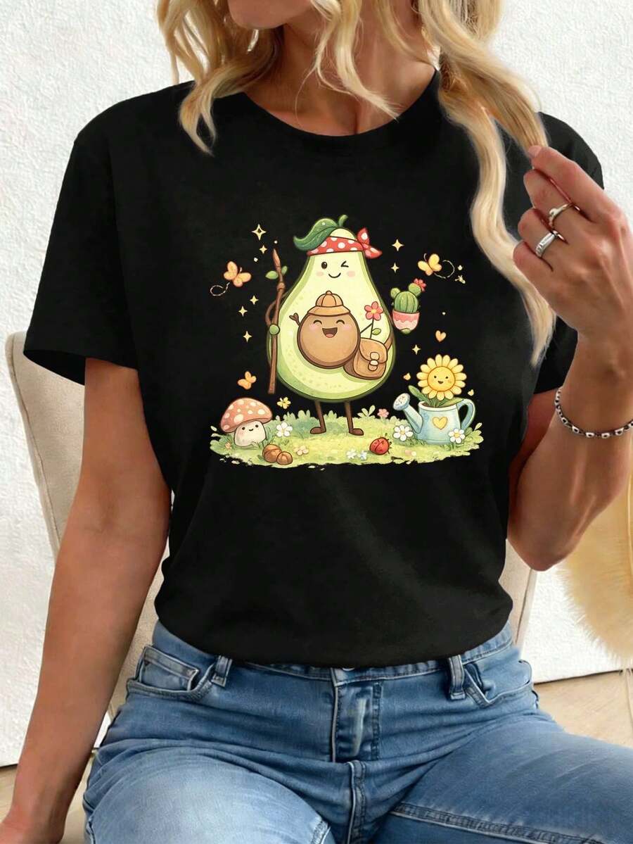 Women T-Shirts - Black - View 1