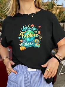 Women T-Shirts - Black - View 1