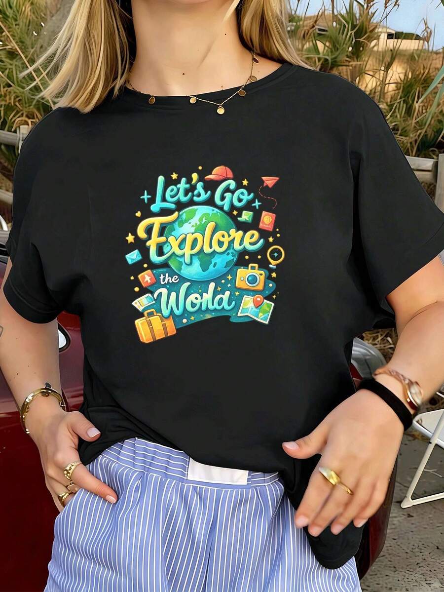 Women T-Shirts - Black - View 1