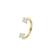 AVYRING 1/3件套不锈钢鼻环马蹄形鼻中隔穿孔钉套装圆形锆石耳软骨耳屏耳廓穿孔饰品20G 0.8mm 6mm 7mm 8mm - 彩色 - 查看 13