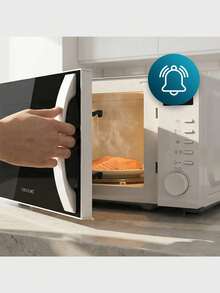 Cecotec Proclean 5005 White Digital Microwave, 700W And 20L, With 3DWave Technology For Even Cooking, 5 Power Levels And 30-Minute Timer; Compact Design Ideal For Any Kitchen, Includes Defrost Mode And Cooking Signal, Display With Clock For Greater Convenience - Multicolor - View 7
