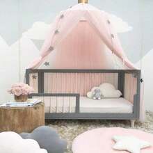 Baby Crib Protectors Hanging Mosquito Net Tent Kids Baby Bedding Dome Canopy Princess Bed Girl Room Decoration Bed Canopy Pest Love Valentine - Grey - View 10