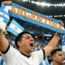 1 Set Argentina/Brazil/Colombia Cheerleading Scarf And Hand Waving Flags, Including 1 Scarf And 5 Hand Flags, Football Match Accessories - Suitable For Events, Parties, Business, Sports, Festivals, Home Decor, Outdoor Decor - A - View 10