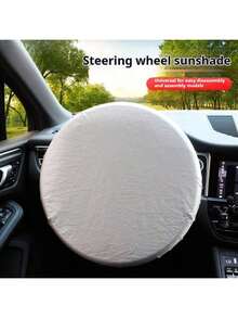 42cm Universal Car Steering Wheel Sun Visor, Anti-UV Protection Cover, Car Interior Accessories - Steering Wheel Sun Visor - View 2