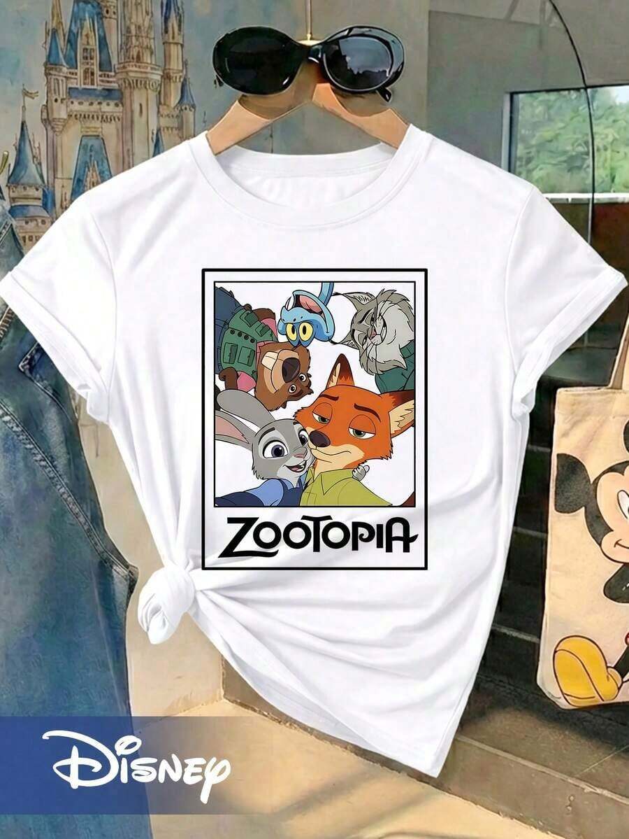 (Loose Version), Disney Zootopia Role Group Photo Printing, Suitable For Summer And Spring Seasons, Holiday Gift Party Costumes, Ladies' Costumes.--Disneys Disneyland Paris The Magic Kingdom Disneyesque The House Of Mouse Mickey Mouse Empire Modest Summer Outfits Take That T Shirt Summer Coord Tops For Women Summer Summer Clothes Women Summer Clothes Summer Tops Summer Tops Women Summer Co Ord Summer Top Summer Outfits White Top Black Top Holiday Outfits For Women Tops For Women Summer Holiday Gifts Valentine's Day Gifts Earth Day Gifts Oktoberfest Gifts Summer Bank Holiday Gifts - trắng - Xem 1