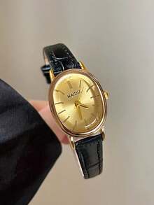 1 chiếc đồng hồ nữ dây da PU, mặt tròn hiển thị số, phong cách Anh cổ điển, đồng hồ thạch anh cao cấp, thích hợp cho các lễ hội, tiệc tùng, đám cưới, tựu trường, Giáng sinh, Lễ Tạ ơn, Halloween, Lễ Phục sinh và các dịp khác, món quà tuyệt vời nhất dành cho phụ nữ. - màu đen - Xem 2