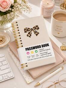 1pc Small Password Notebook With Independent Index Tabs, 4"X5.5" Minimalist Password Logbook, Includes Website And Login Password Recording, Home And Office Supplies, Back To School Stationery - Multicolor - View 2