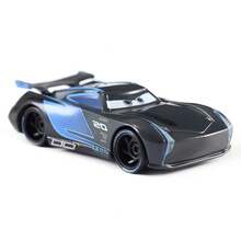 -Coche de juguete de Metal fundido a presión para niños, Cars 3 Hibiscus 1:55, Black Storm Jackson, Cars 2, regalos de navidad - 29 - Ver 14