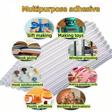 7mm*150mm Mini High Viscosity Hot Melt Glue Sticks, Compatible With Most Glue Guns, Multipurpose For Arts, Crafts, DIY, Hobbies, Strong Adhesive Glue Sticks, Easy To Use, Gift Making, Suitable For All Seasons, Convenient For Manual Maintenance, Repair And Bonding Creation - Quantity - View 6