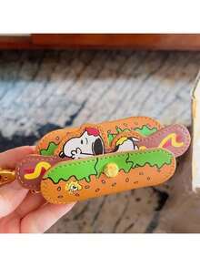 SNOOPY 1个史努比卡通迷你钥匙扣收纳袋，汽车钥匙扣，家用钥匙整理器，便携式通用保护套，新年/情人节/复活节礼物【款式随机】 - 彩色 - 查看 2