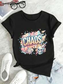 Women T-Shirts - Black - View 2