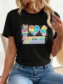 Women T-Shirts - Black - View 1