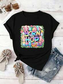 Women T-Shirts - Black - View 2