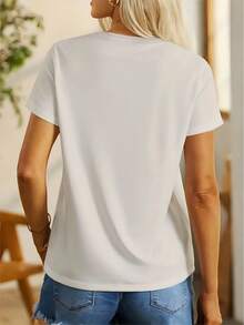 Plusstorlekar T-shirts - Vitt - Visa 2