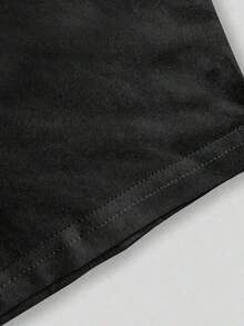 Kit Camiseta Algodão Futebol Esporte + Short Tactel Esporte Estampado Promoção 100% Algodão Premium Confortável - Vermelho/Preto - Visão 4