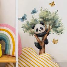 1PC Wall Sticker,Panda Window Sticker ,Suitable A Gift,Self-Adhesion For Windows, Doors, Living Room, Bedroom, Dining Room, Study, Bathroom, Glass Decoration And Embellishment - A - View 5