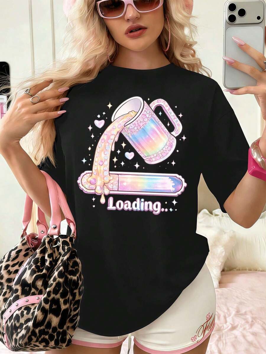 Women T-Shirts - Black - View 1