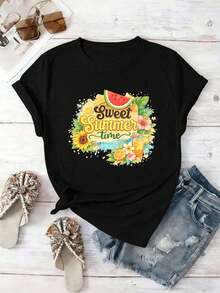 Women T-Shirts - Black - View 2
