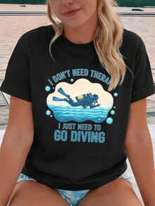 Women T-Shirts - Black - View 1