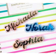 Custom Name Locker Fridge Magnets, Name Fridge Magnets, Suitable For Lockers, Refrigerators, Or Cabinets, Holiday Door Decorations, Home Kitchen Decor - Multicolor - View 5