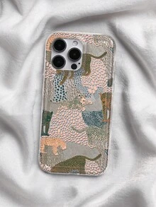 Funda transparente con estampado de leopardo y bloques de color retro compatible con Apple 13/15/Apple 16/Apple 17pro/Apple 17/14/Apple 17/15pro/15 Plus/15 Promax/7plus/8plus/X/Xs Max/Xr/11pro/12pro/Apple 13pro/14pro/12mini/Apple 13mini/11promax/12promax/Apple 13promax/14promax/14plus/Apple 17pro Max/Apple 17Air/6/6s Plus/7/8/Apple 16Pro/Apple 16plus/Apple 16promax/Se2/Apple 17promax y compatible con Samsung Galaxy/A54/A14/A12/AApple 13/A15/A32/A33/A24/A52S/S20/S21/S22/S23/S24/S23Plus/S24ultra/S25/A15/A33/A23/A07 - transparente - Ver 6