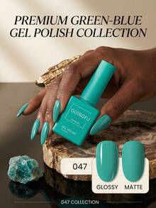 Brand GUIBOFU 1pc No.047 Gel Nail Polish - Mint Blue - View 3