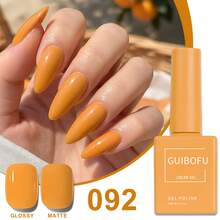 GUIBOFU品牌 1瓶 092号凝胶指甲油 - 橘色 - 查看 6