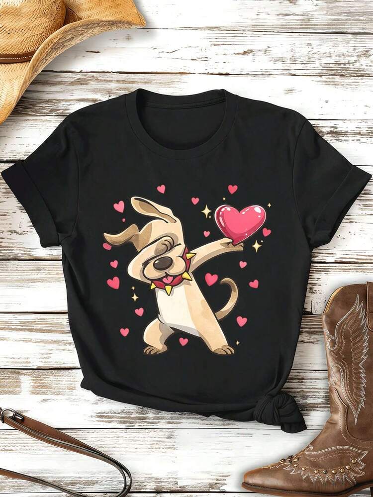 Women T-Shirts - 黑色 - 查看 2