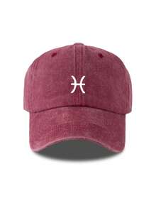 1pc Unisex Printed Distressed Washed Baseball Cap, Vintage Style, Breathable Sports Sun Hat, Suitable For Daily Outings, Fishing, Outdoor Travel,Beach,Festival - Multicolor - View 8