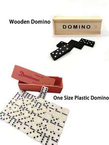 28pcs/Set Domino Tile Set, Fun Interactive Tabletop Game Suitable For Party And Outdoor Leisure Activities - Multicolor - View 3