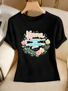 Women T-Shirts - Black - View 2