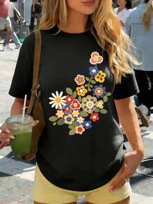 Women T-Shirts - Black - View 1