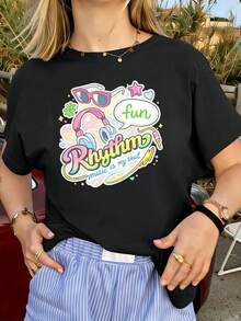 Women T-Shirts - Black - View 1