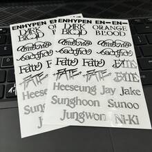 EN/HYPEN K-Pop Boy Band Stickers, Decorative Stickers Suitable For DIY Laptop, Phone Case, Earphones, Planner, Gift For Friends, Fans Collection - Multicolor - View 10