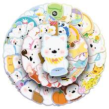 50 piezas Pegatinas de Terrier Escocés Occidental, Lindas Pegatinas Decorativas Impermeables de Cachorro de Terrier Blanco Escocés Occidental Original de Dibujos Animados - Multicolor - Ver 5