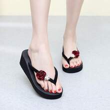 Upgraded Rubber and Plastic, Thick-soled YY (wine Red Rose)