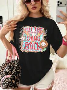Women T-Shirts - Black - View 1