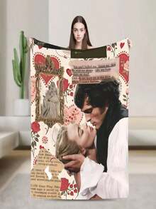 Wuthering Heights 2026 Movie Throw Blanket For Couch Fuzzy Soft Plush Blanket 50x60 Inch Multi-Size Bedspreads For All Seasons - White - View 1