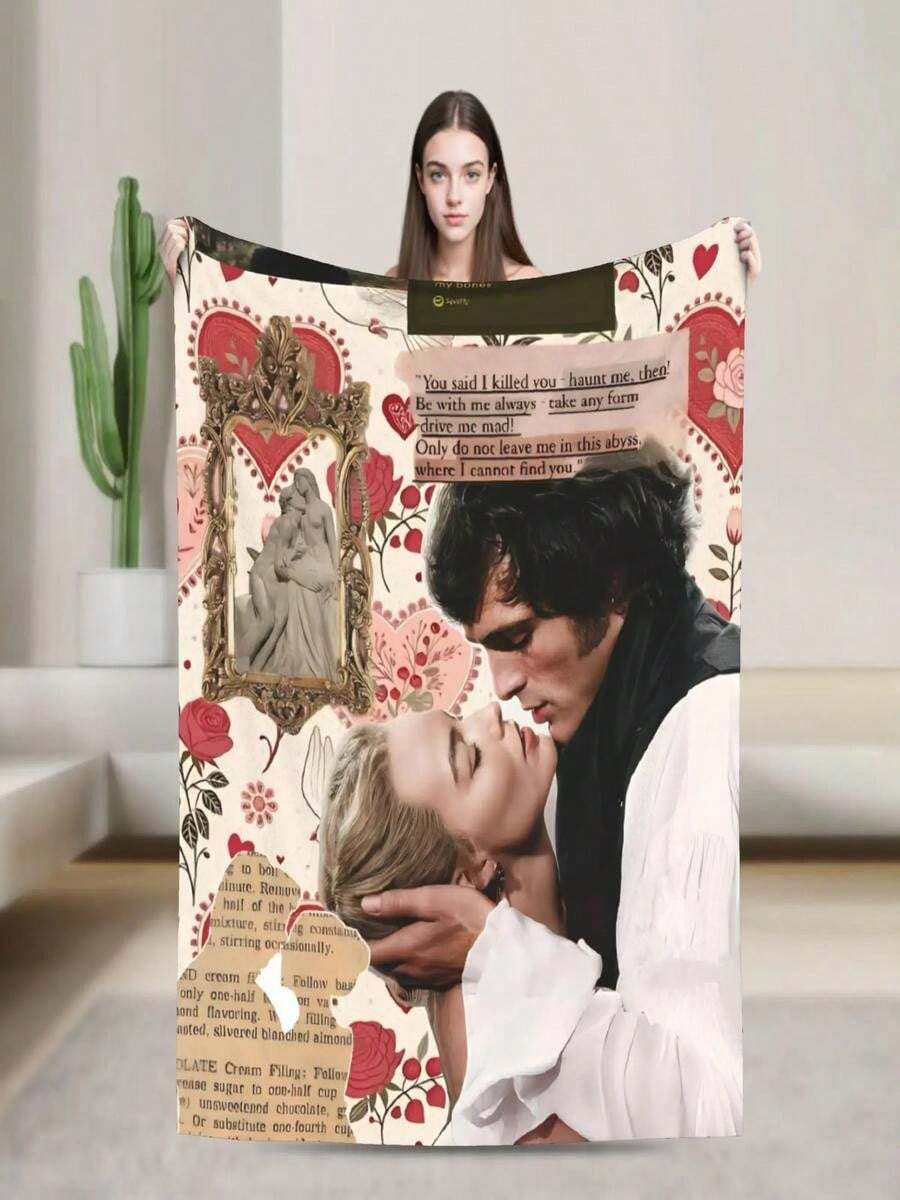 Wuthering Heights 2026 Movie Throw Blanket For Couch Fuzzy Soft Plush Blanket 50x60 Inch Multi-Size Bedspreads For All Seasons - White - View 1