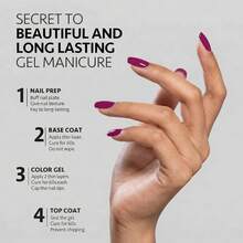 Brand GUIBOFU 1pc No.076 Gel Nail Polish - Purple - View 8