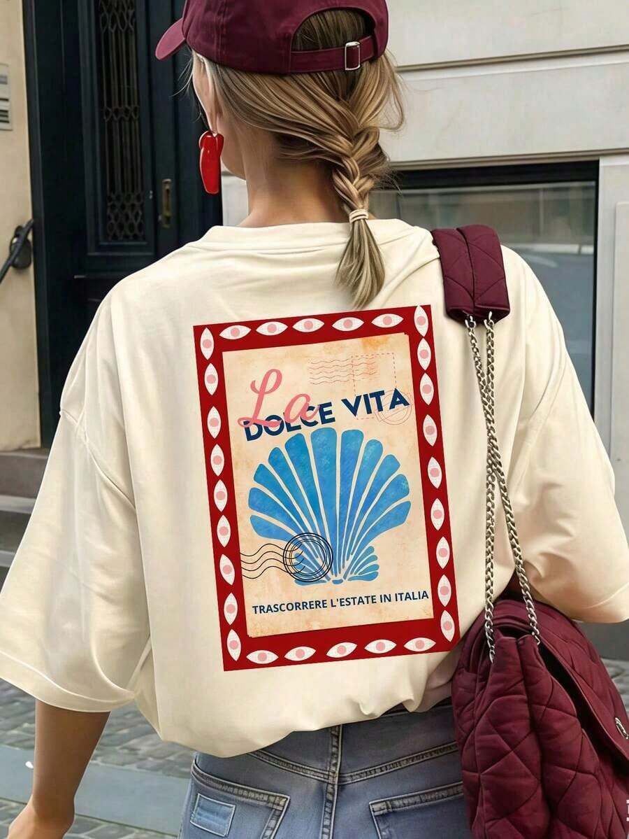 3 piezas SALTY, camiseta de manga corta con cuello redondo y estampado de cocotero y sol para mujer, nueva colección primavera/verano, versátil y a, esencial para uso diario y vacaciones.Camiseta Estampada de Vacaciones para Mujer|Moda Urbana Local de Primavera/Verano||Uso Casual Diario Primavera Verano Moderno Moldeador|Conjunto de verano para mujer, ropa de vacaciones|Blusas elegantes para mujer, ropa de primavera, blusas de verano. - Negro - Ver 1