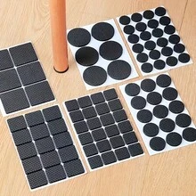 Premium Non-Slip Furniture Pads Set - Ultra-Strong Grip, Scratch-Resistant, Noise-Reducing Floor Protection Pads For Indoor And Outdoor Use, Easy To Install And Reusable - Black - View 2