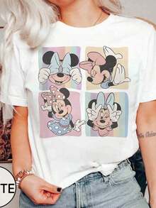 Loose Oversize Retro Minnie Mouse Shirts, Disney Magic Kingdom Shirt, Minnie Mouse Trip Shirt, Family Vacation Shirt, Vintage Disney Shirt  -- Disneys Disneyland Paris The Magic Kingdom Disneyesque The House Of Mouse Mickey Mouse Empire Modest Summer Outfits Take That T Shirt Summer Coord Tops For Women Summer Summer Clothes Women Summer Clothes Summer Tops Summer Tops Women Summer Co Ord Summer Top Summer Outfits White Top Black Top Holiday Outfits For Women  Tops For Women Summer Holiday Gifts Valentine's Day Gifts Earth Day Gifts Oktoberfest Gifts Summer Bank Holiday Gifts - 白色 - 查看 1