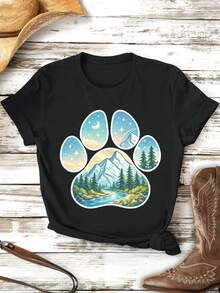 Women T-Shirts - Black - View 2