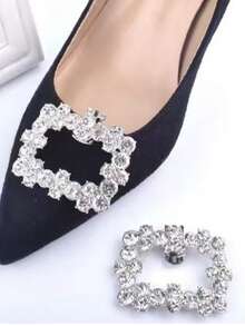 1 Paar goldfarbene Perlen & Kristall Schuhclips, abnehmbare Strass Schuh Accessoires, Braut Hochzeit Schuh Dekorationen, elegante Blumen Schuh Ornamente für Absätze und Pumps, ideal für Party, Abschlussball und besondere Anlässe, funkelnde Braut Schuh Dekorationen für Pumps und Absätze, elegante Blumen Schuh Ornamente für Abschlussball, Party und täglichen Gebrauch - Verschiedenfarbig - Übersicht 6